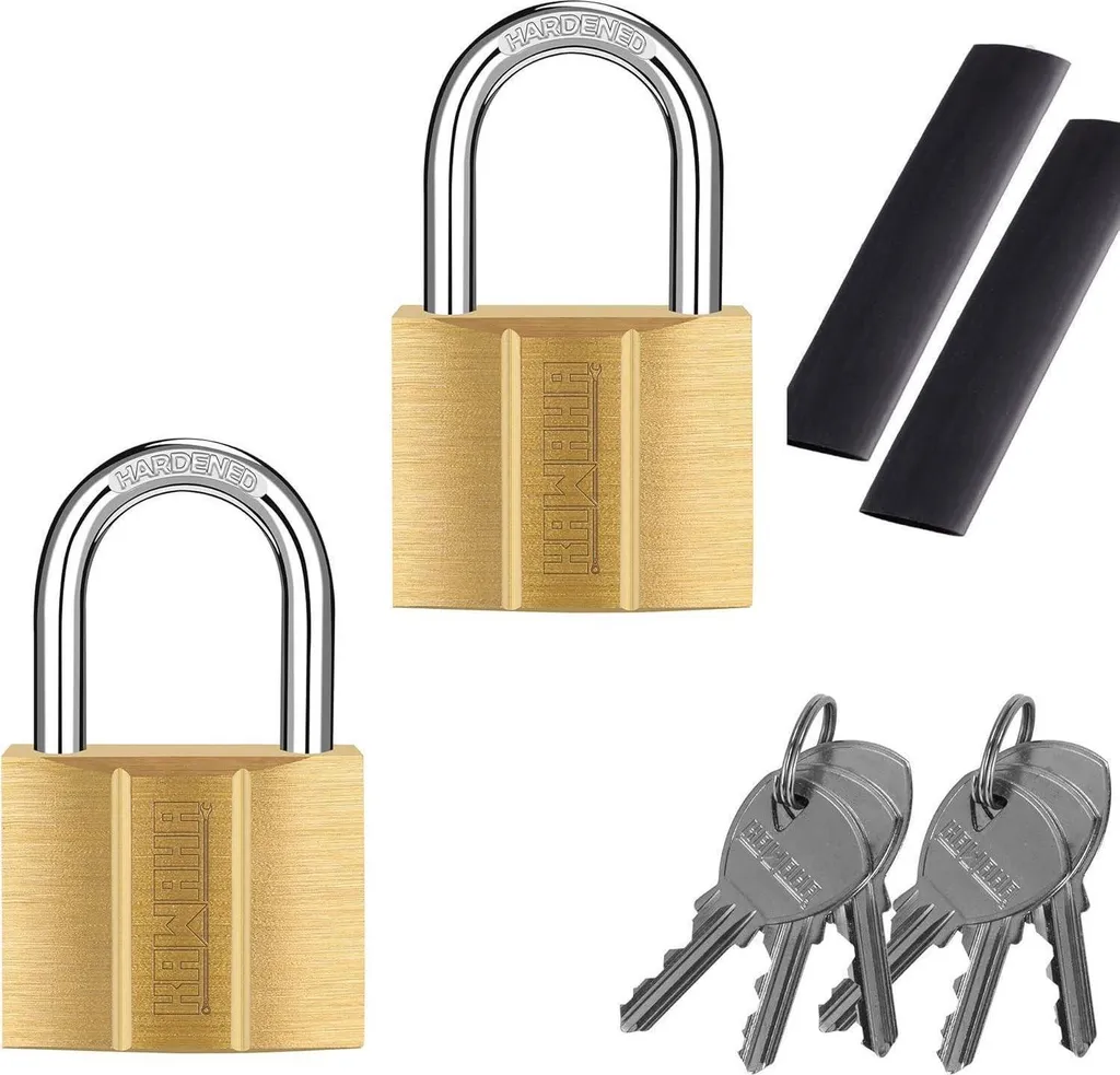 Cadenas en Laiton Étanche 40mm - Lot de 2 avec Clés à Ouverture Identique