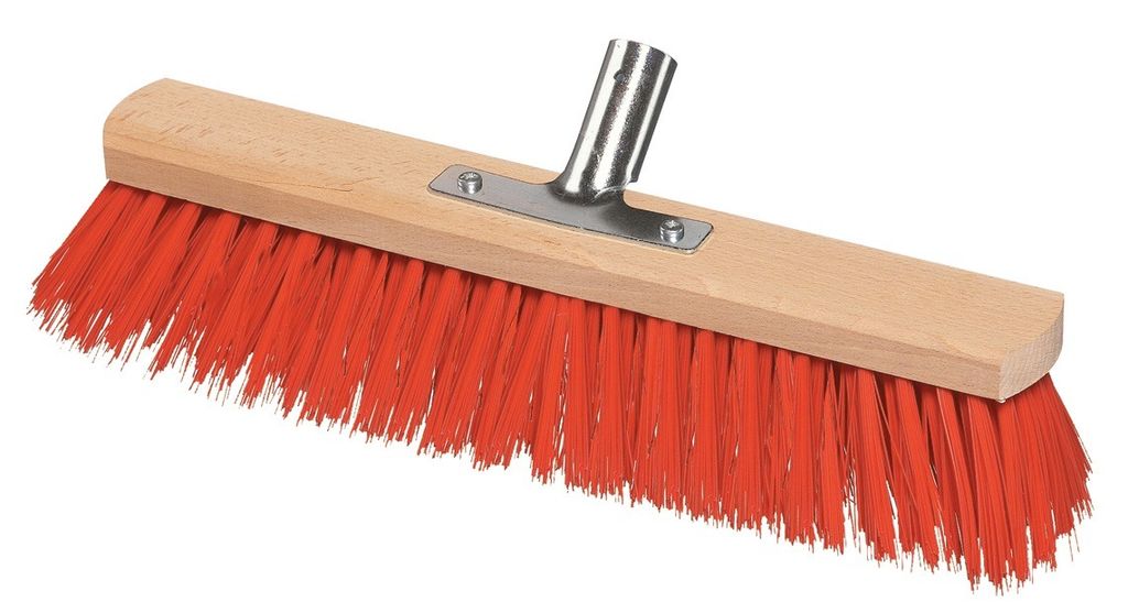 Sorex Besen Elaston Länge 400mm 5Reihen mit Metallstielhalter Flachholz - 24716