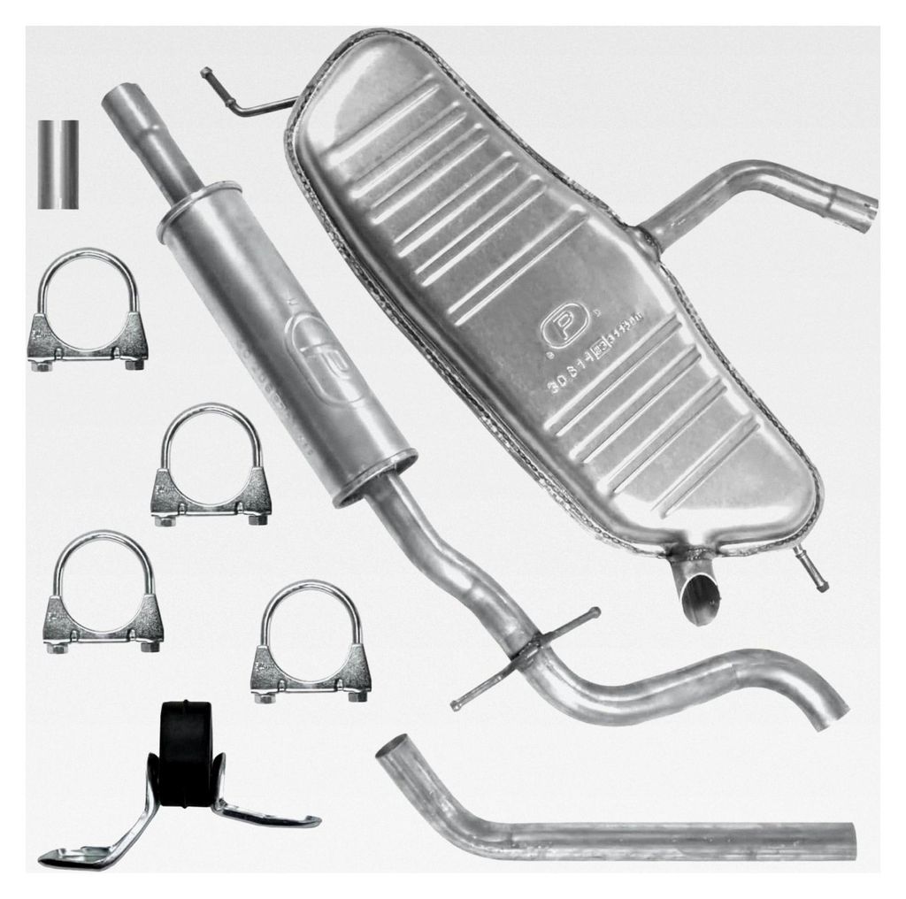 Auspuff Mitteltopf und Endtopf für Volkswagen Golf 5 V 1.4 Fließheck 2003-12.2006
