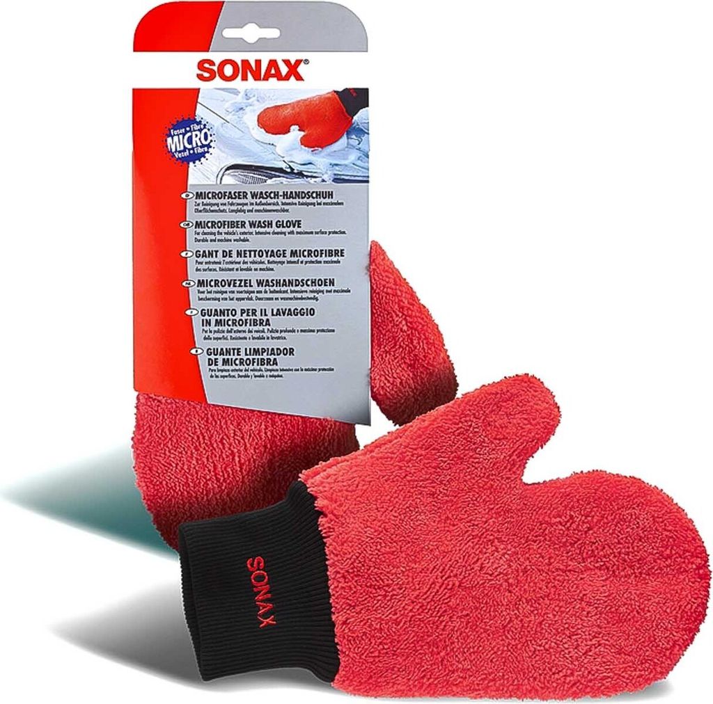 Microfaser Wasch-Handschuh von Sonax, schonende Reinigung Produktbild 