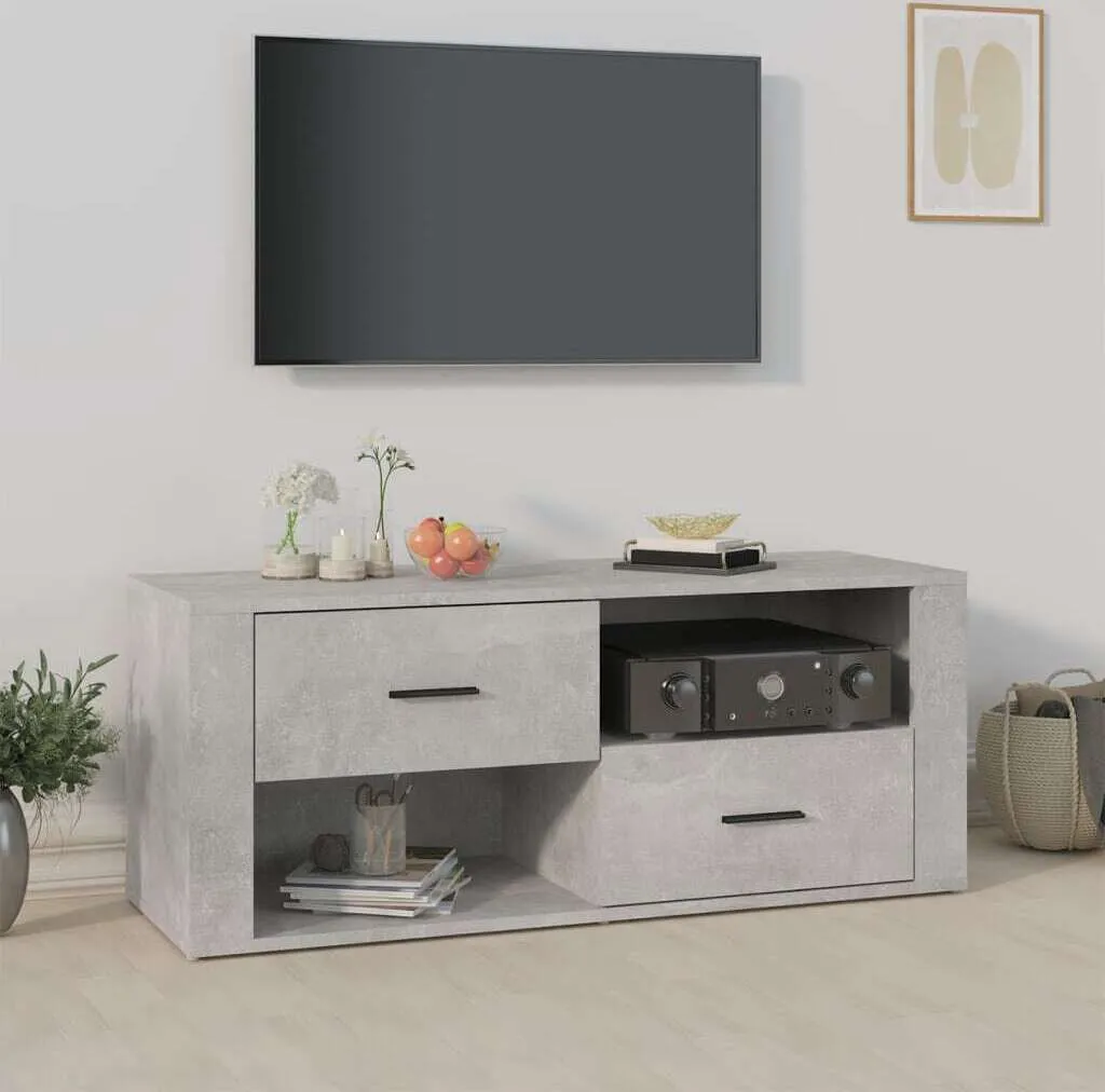 Maison Exclusive Mobile TV Grigio Cemento 100cm - Arreda con Stile
