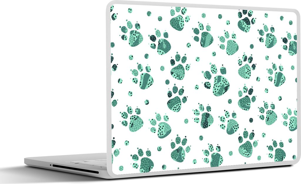 MuchoWow Laptop Aufkleber Sticker Cover Muster - Haustiere - Tier 30x21 cm - Sticker für Laptop - Selbstklebend