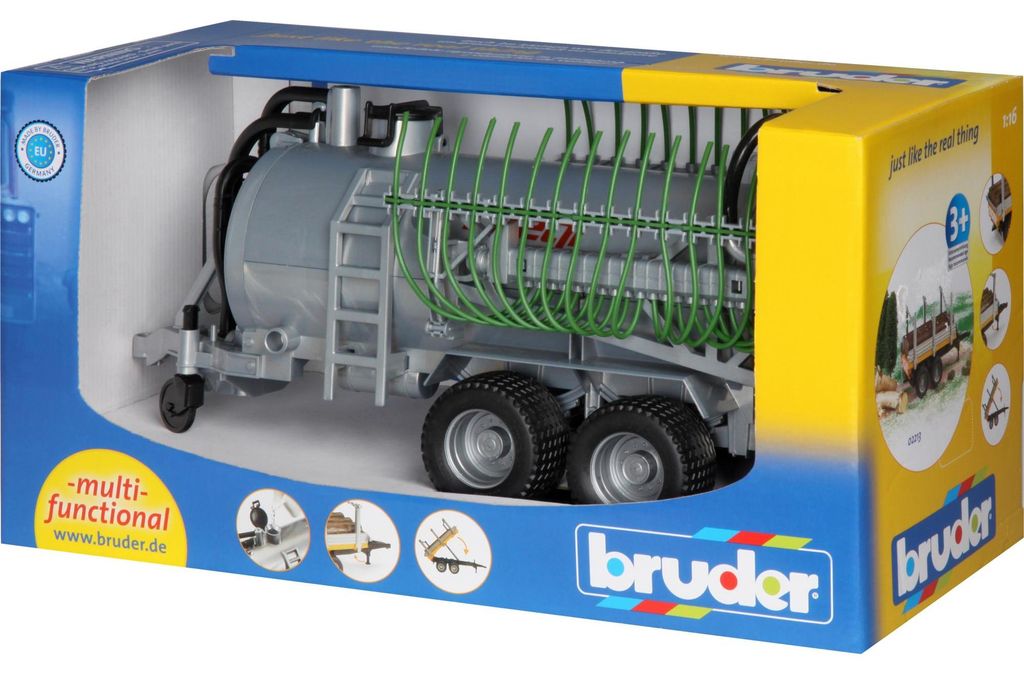 Bruder 02020 Fliegl Fassanhänger mit Produktbild 