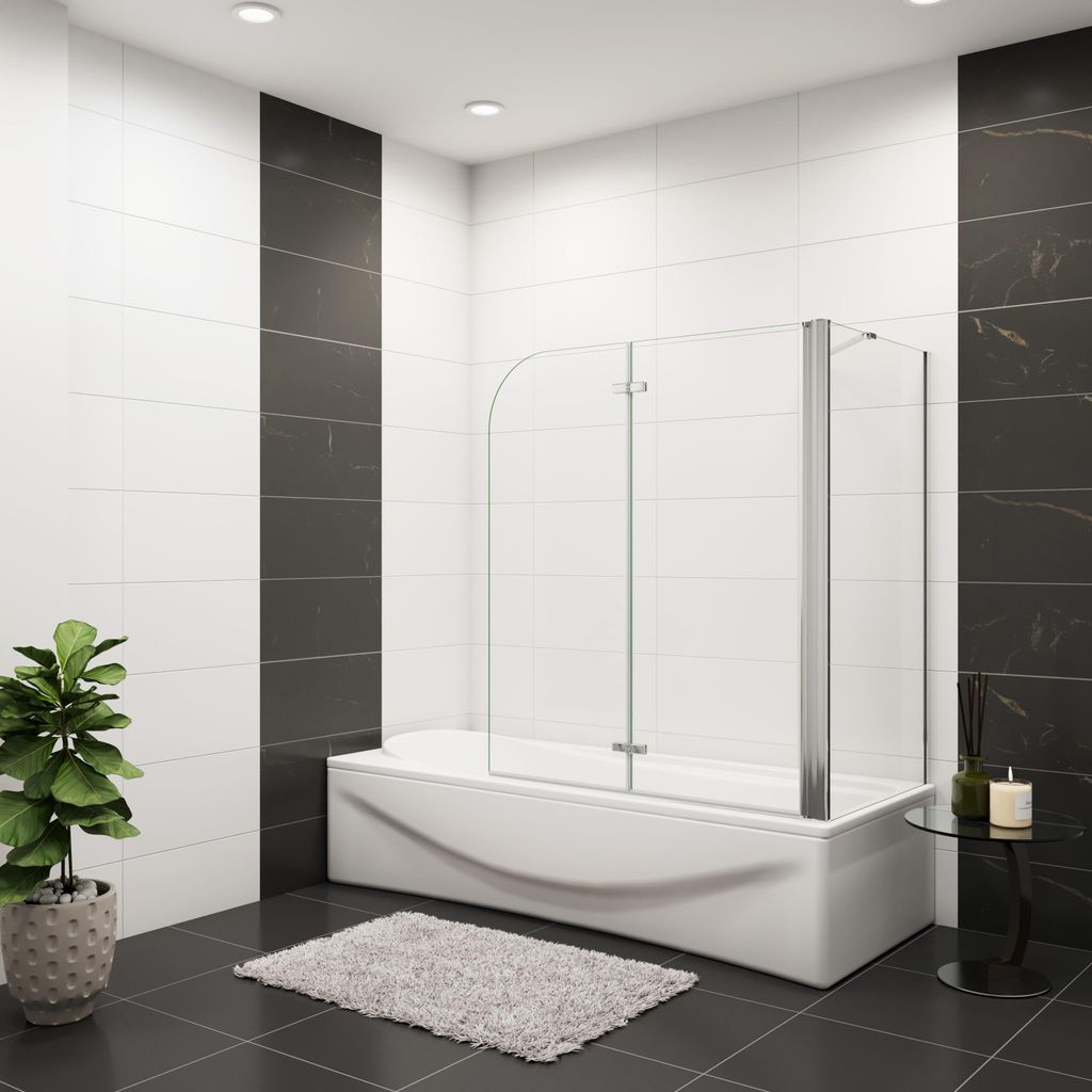 AICA 110cmx140cm Badewannenaufsatz 6mm NANO ESG-glas mit Produktbild 