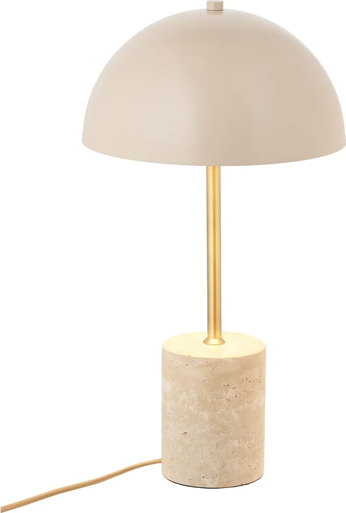 Luminaire de table Olea coloris beige style bohème chic pour bureau
