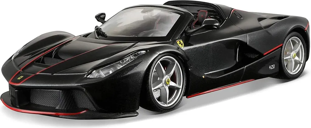 Voiture Miniature LaFerrari Aperta Noire 1:24 - Modèle Réduit de Sport