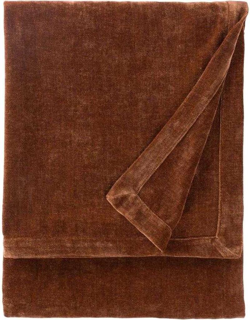 Yard - Überwurf, Chenille, Schwere Qualität RV3653 (130 cm x 180 cm) (Muskatnuss-Braun)