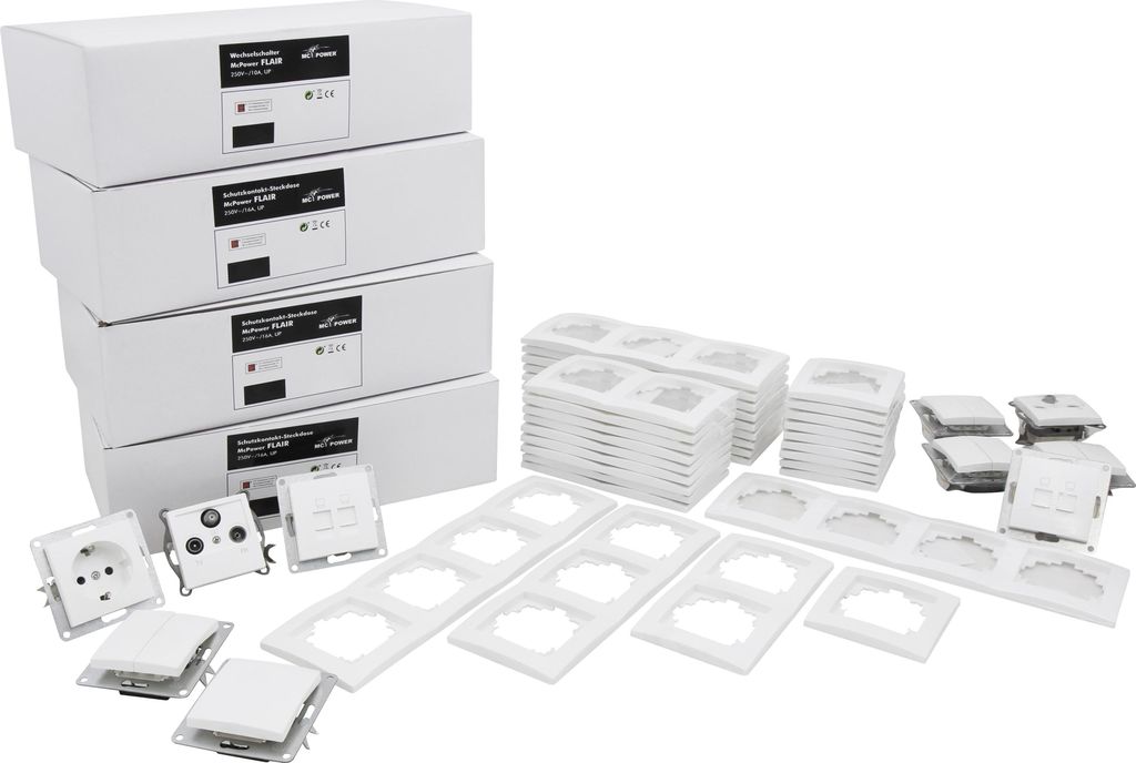 McPower Flair ''Megaset'' set di interruttori e prese da Immagine del prodotto 