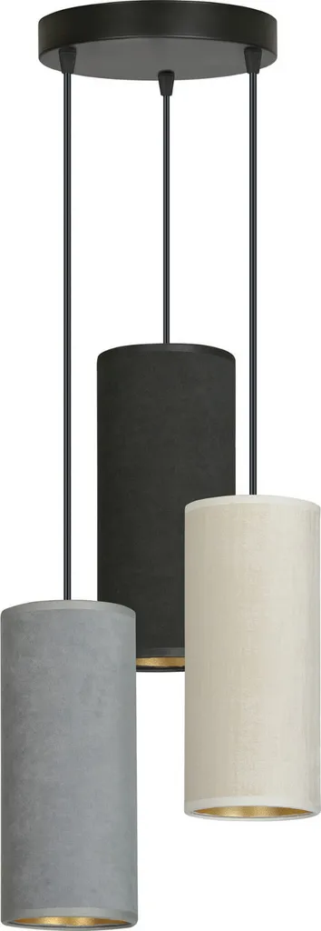 Lustre pour table à manger BENTE multicolore 3 ampoules E27 style cosy
