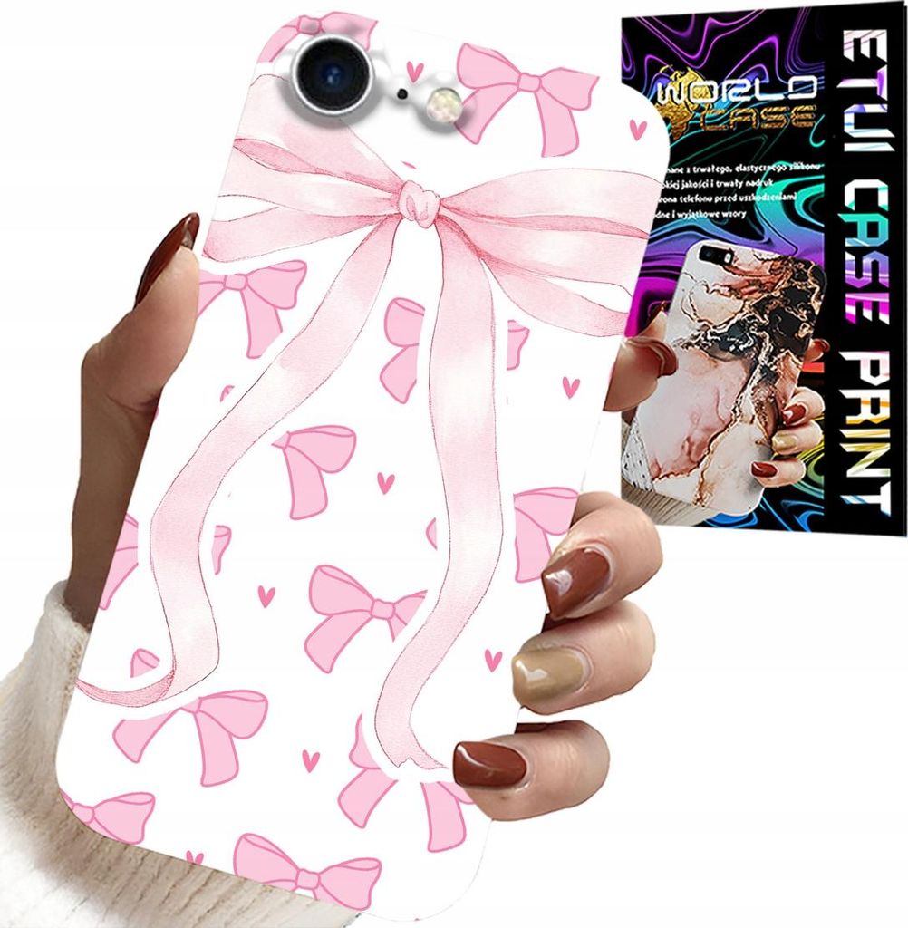Tasche Für Iphone 7 / 8 / Se2 - Rosa Schleife Mode Designs Fall