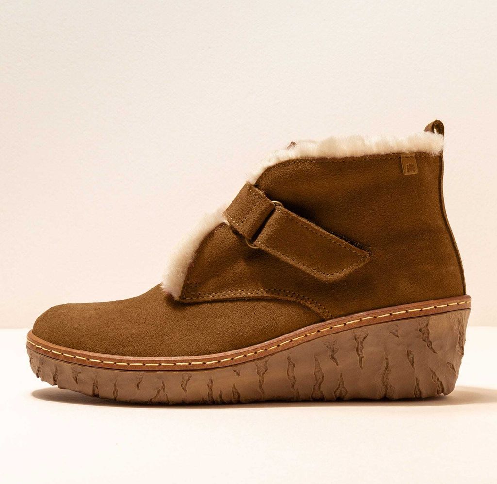 El Naturalista Schnürstiefel Damen N5166 LUX SUEDE WOOD / MYTH YGGDRASIL Farbe Braun