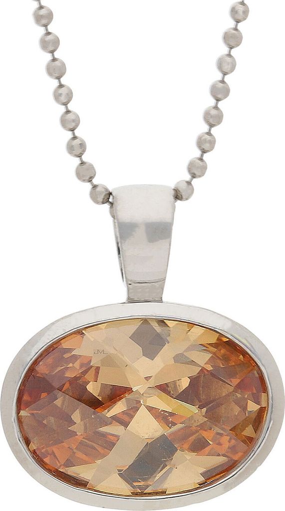 Kettenanhänger Silber 925 Zirkonia Champagner JL10-02-2603 JuwelmaLux