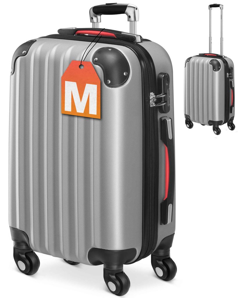 MONZANA® Koffer Handgepäck ABS Hard Case 4 Rollen Produktbild 