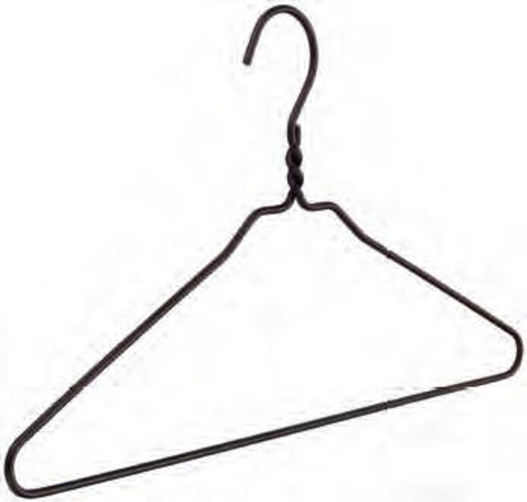 DRY CLEANER, Aluminiumbügel Schwarz