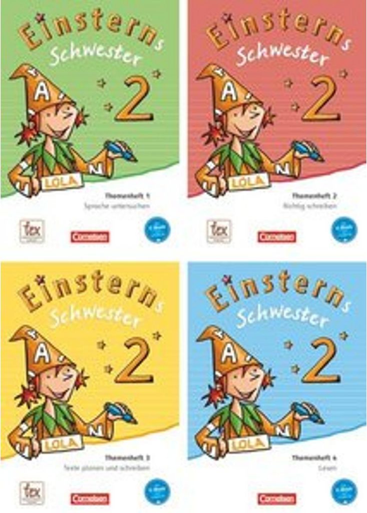 Einsterns Schwester - Sprache und Lesen 2. Schuljahr. Themenhefte 1-4 und Projektheft mit Schuber. Leihmaterial