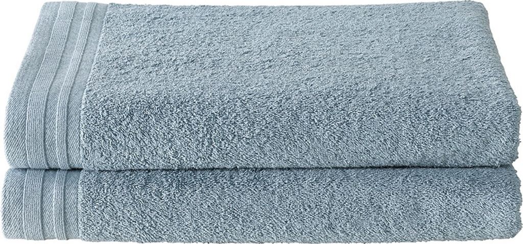 badetücher 140 x 70 cm Baumwolle blau 2 Stück