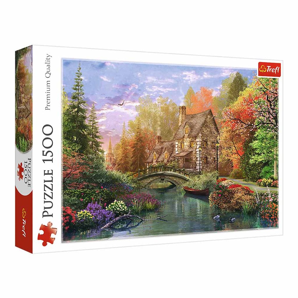 Trefl 26136 Puzzle 1500 Teile Cottage by the lake 