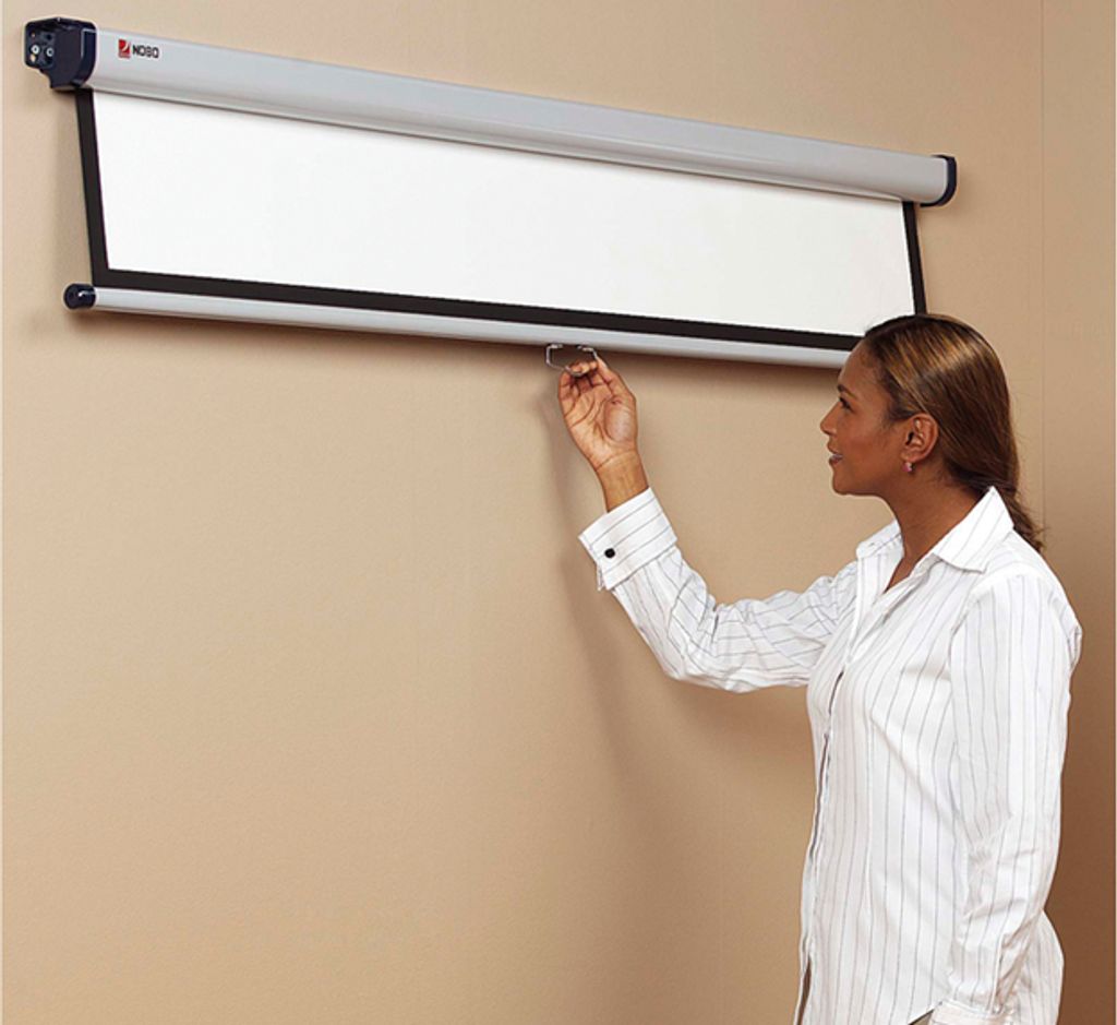 nobo Roll Leinwand Standard Maße: (B)1.500 x (H)1.040 mm Speditionsversand