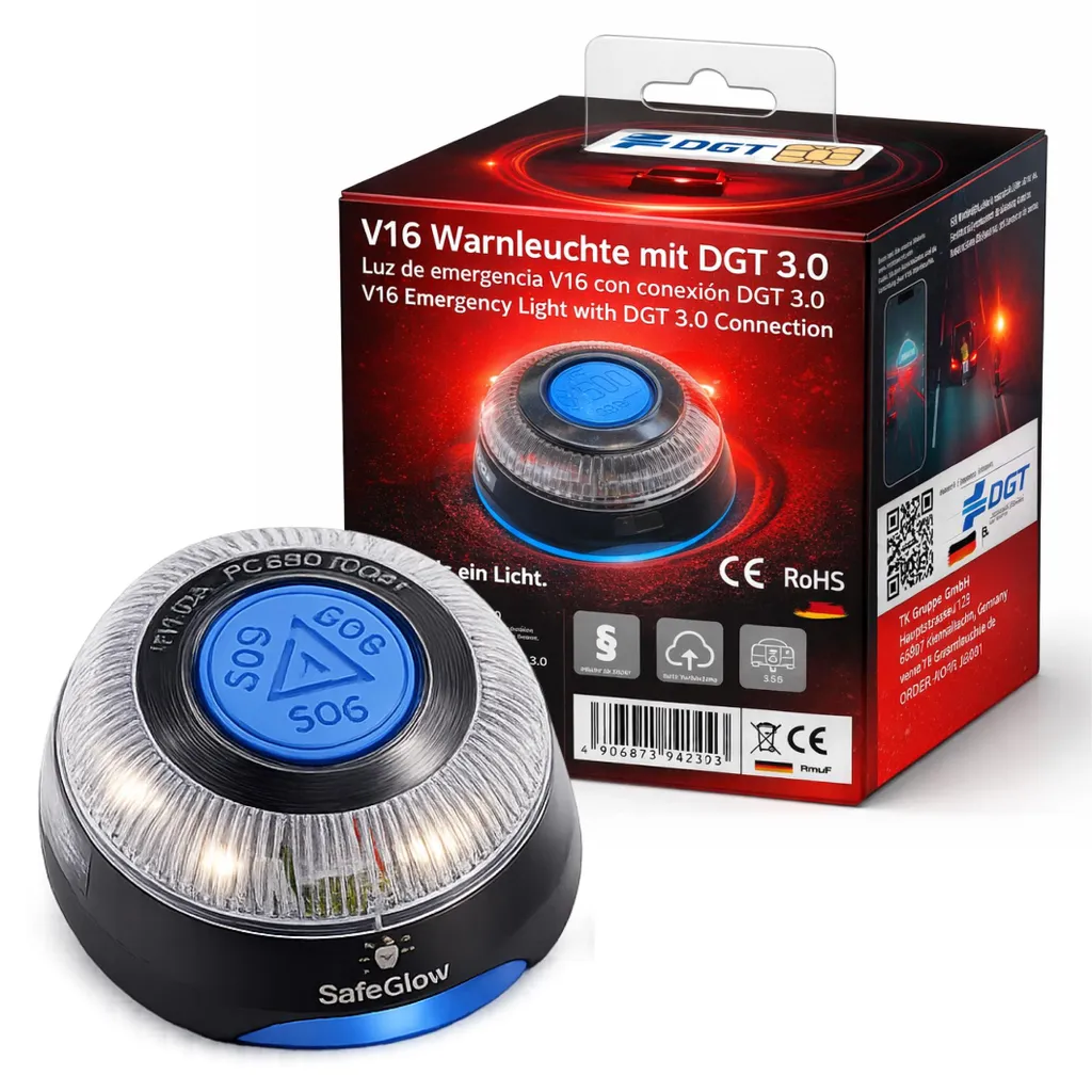 Luce V16 DGT 3.0 IDIADA PC21020060 - Emergenza Connessa SIM Inclusa