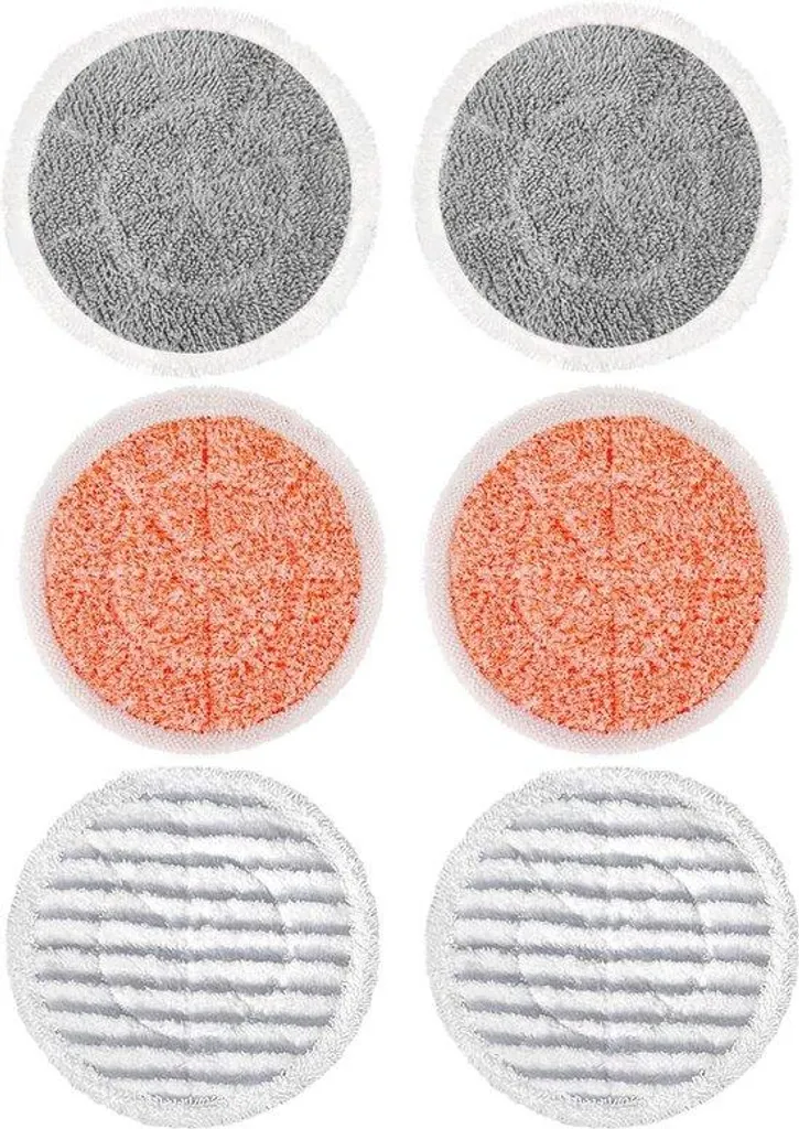 Tampons de Nettoyage Vapeur Oranje en Nylon 6 Pièces Récurage Intensif