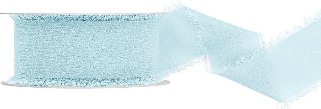 Chiffonband 4cm x 10m Hellblau