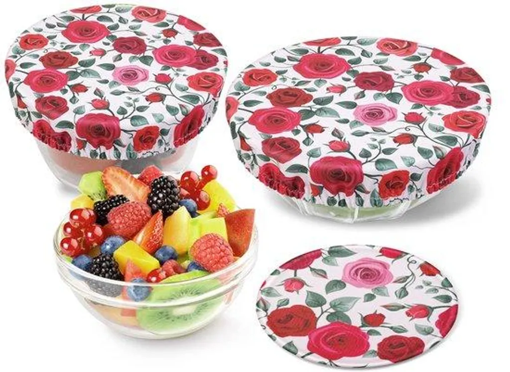 Sacs de rangement extensibles roses pour courses et vrac - Lot de 3