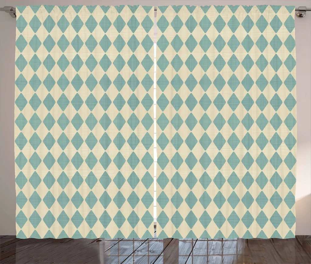 Tende Soggiorno Abakuhaus Retro Argyle: Stile Geometrico 280x175