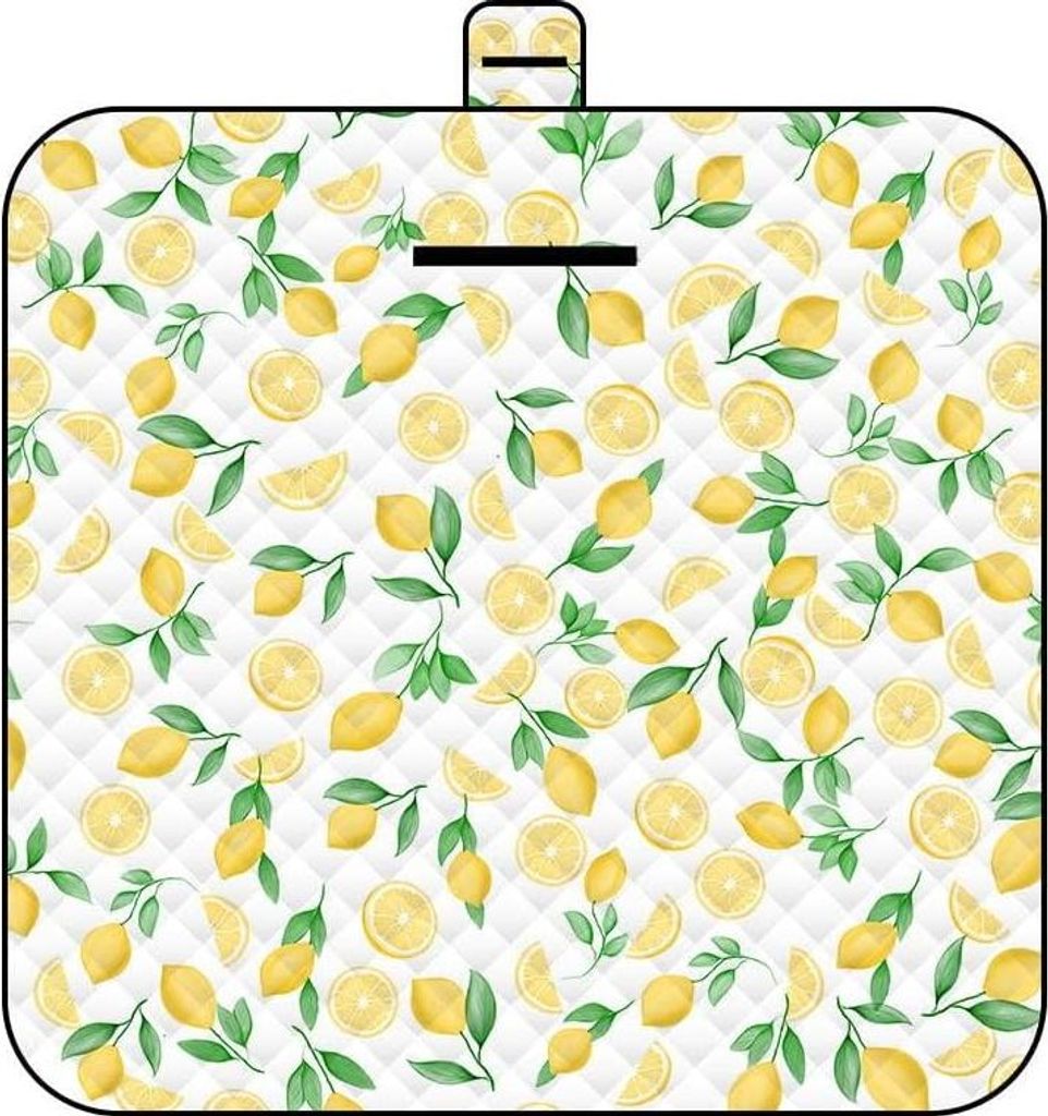 Picknickmatte 2mx2m (Zitrone) šC Gro?e Faltbare wasserdichte Picnic Blanket | Waschbare Picknickdecken fš¹r Camping, Garten & Strand