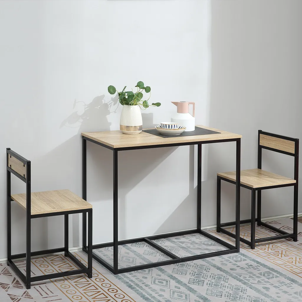 Ensemble Repas Petit Espace : Table et Chaises pour Studio et Cuisine - 2