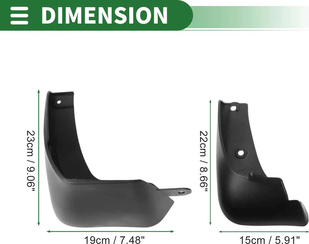 Bavettes de Boue Nissan Note 2017-2020 Garde-Boue avec Support Fixation - 3