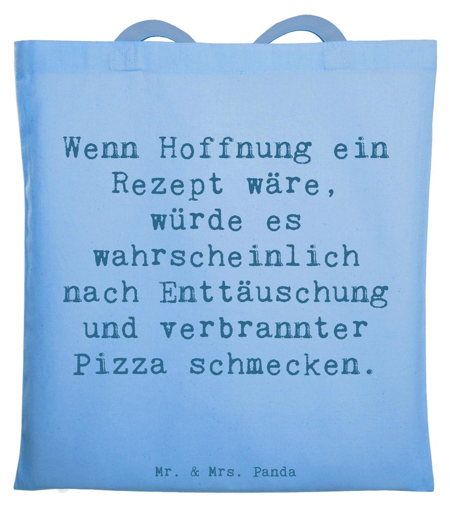 Mr. & Mrs. Panda Shopping Tasche Spruch Hoffnung in Produktbild 