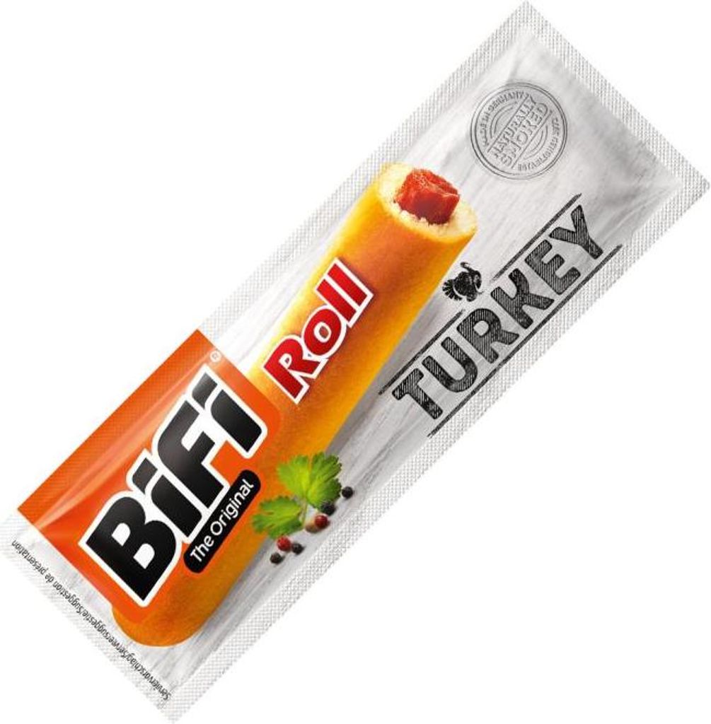 Bifi Roll Turkey Original Mini Salami im gebackenen Produktbild 