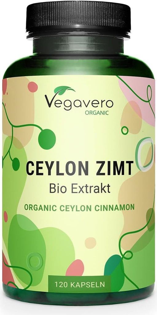Vegavero Ceylon Zimt  Extrakt | 120 Kapseln | 500 mg Produktbild 