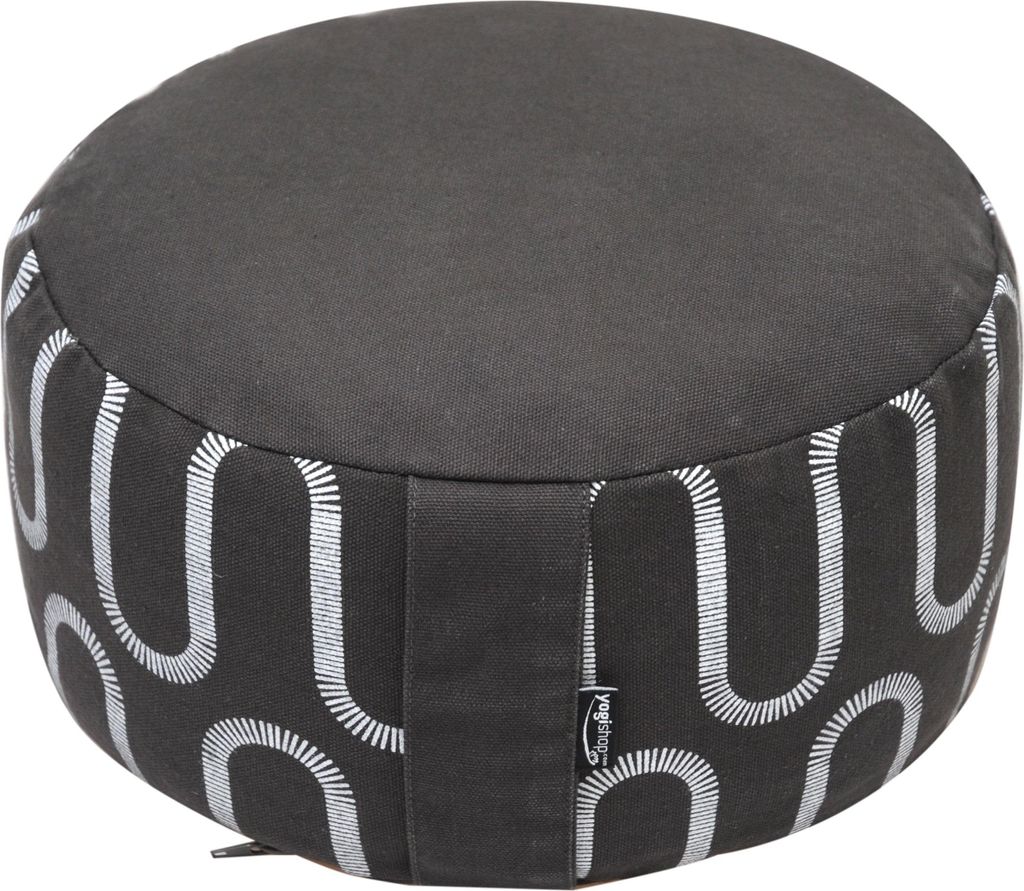 Meditationskissen rund - vintage - organic Baumwolle - ø 30cm x 15 cm