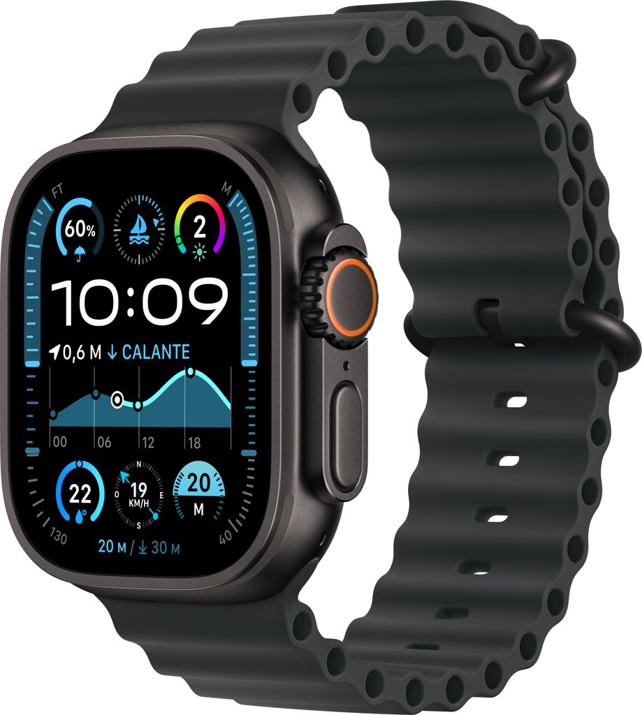 Apple Watch Ultra 2 (2024) Titánovo čierny náramok Ocean Obrázok produktu