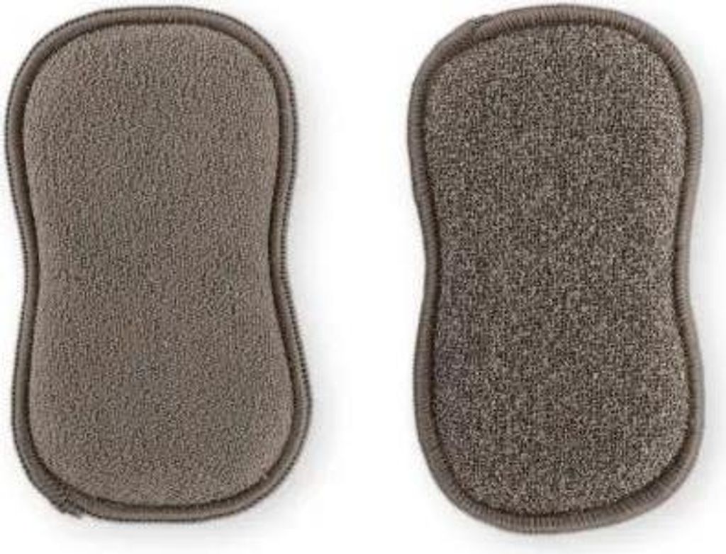Tiseco Essentials Reinigungsschwamm Set - Mikrofaser Schwämme - 3 Stück - 16.5 x 9.2 cm - Grau