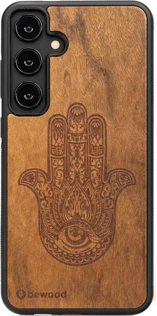 Custodia in legno Bewood per Samsung Galaxy S24 FE 5G HAMSA IMBUIA