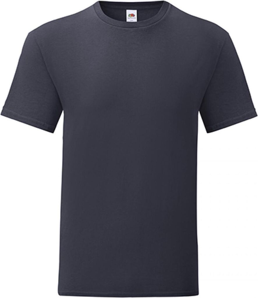 Fruit of the Loom 61-430-0 | Herren Iconic T, 100% gekämmte, ringgesponnene Baumwolle - Farbe: Deep Navy - Größe: S