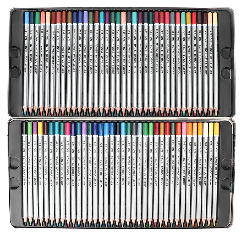 Crayons de Couleur Mine Tendre et Anti-Casse x72 pour Artiste Exigeant