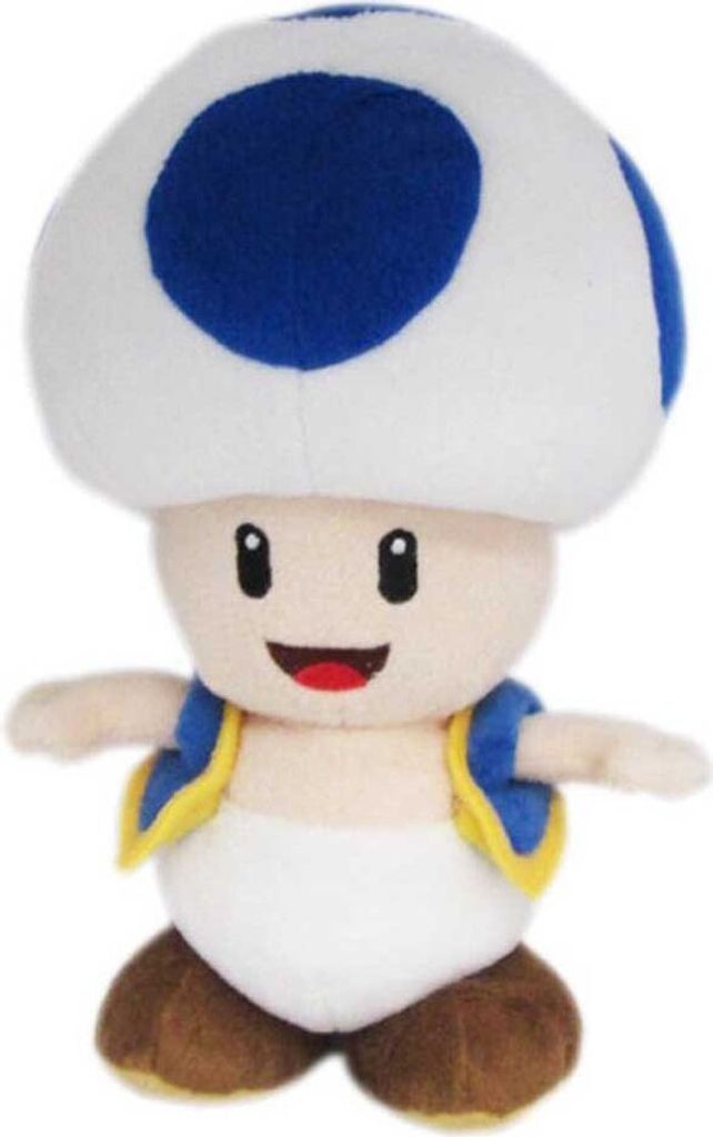 San-ei Super Mario Blauer Kröte Teddy 20 Cm Weiß  Weiß One Produktbild 