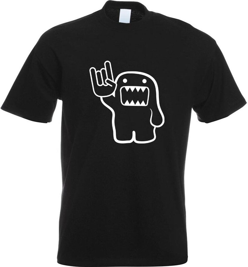 Kiwistar - T-Shirt - schwarz - Heavy Domo Motiv Bedruckt Funshirt Design Print - mit Motiv Bedruckt - Funshirt Design - Sport - Freizeit - Herren -...