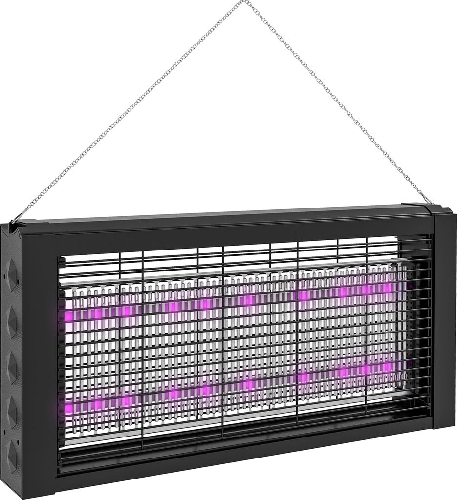 HOMCOM Mückenvernichtungslampe mit LED-Leuchten, elektrischer Mückenvernichtungseffekt, 60 m², für Innenaufhängung oder unabhängiges Gerät, ...