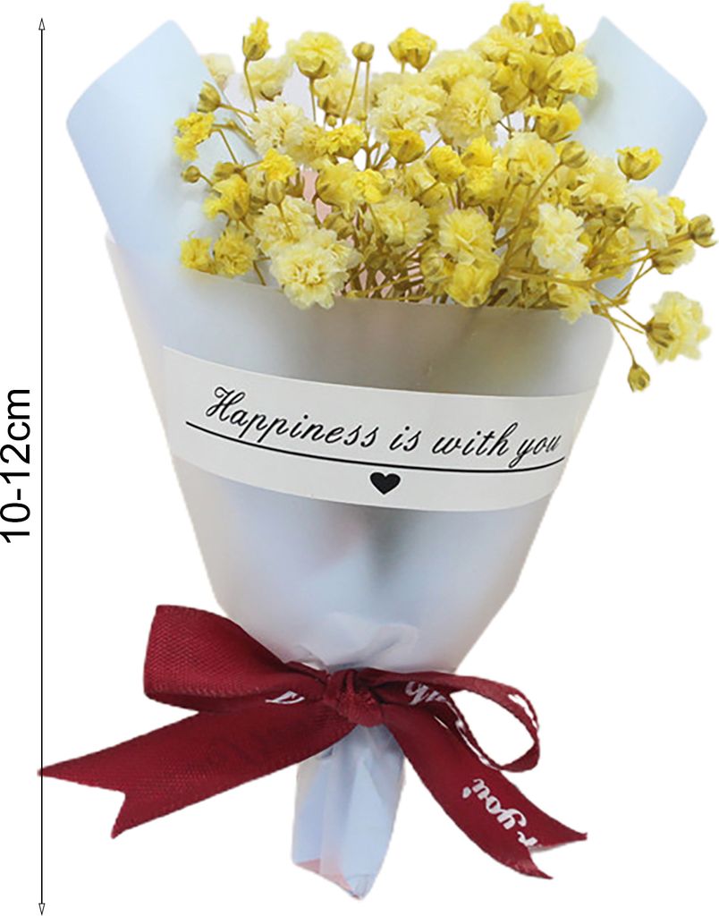 1 Stück Gypsophila Getrockneter Blumenstrauß Kein Welken Charmante künstliche Valentinstagpflanze Bürodekoration