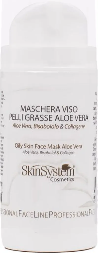 Maschera Viso Pelli Grasse SkinSystem 100ml | Aloe Vera & Collagene