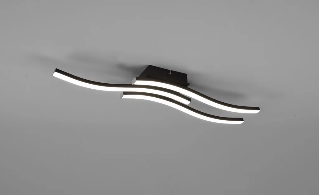 Lampada LED ROUTE Trio R62473432 Nero: Plafoniera Moderna da Soffitto