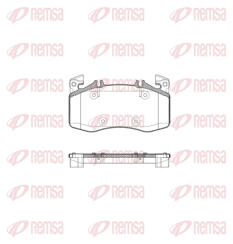 Plaquettes de frein avant REMSA 1908.00 pour Mercedes Classe A W177