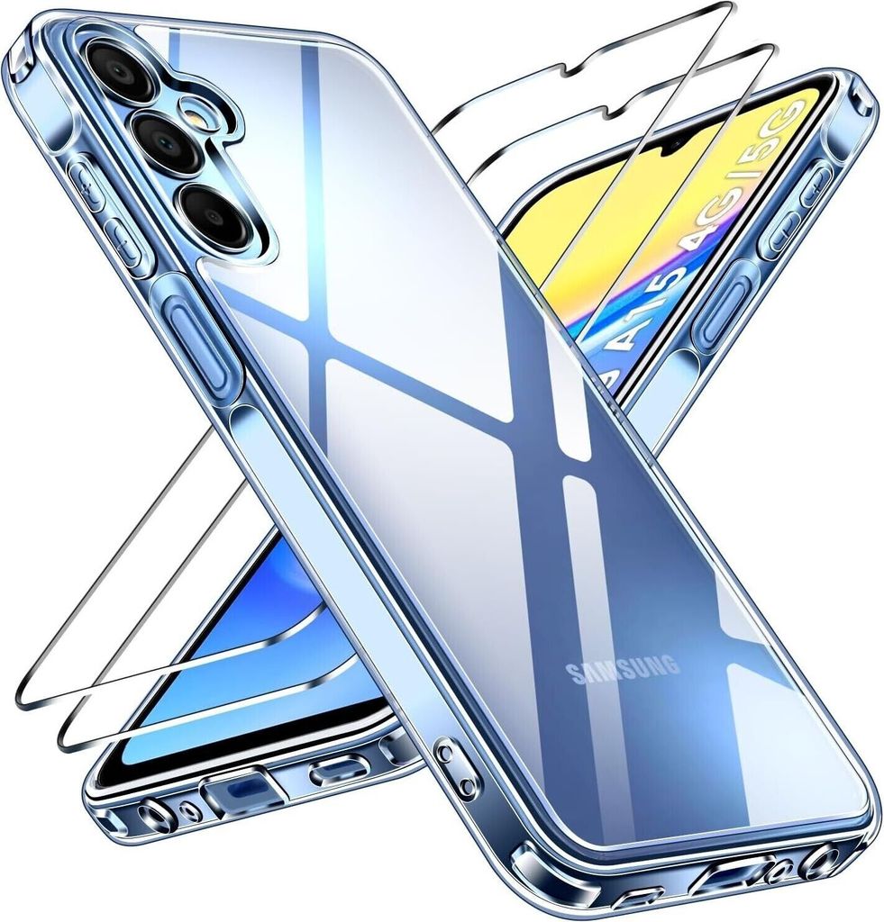 Osłona + szkło ochronne 2X dla Samsung Galaxy A15 4G/5G Zdjęcie produktu 