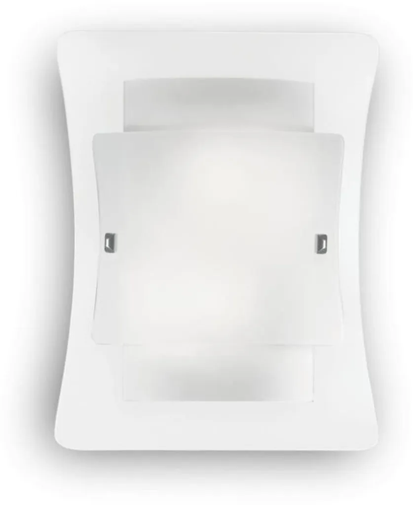 Applique murale TRIPLO blanche double éclairage en métal pour la chambre