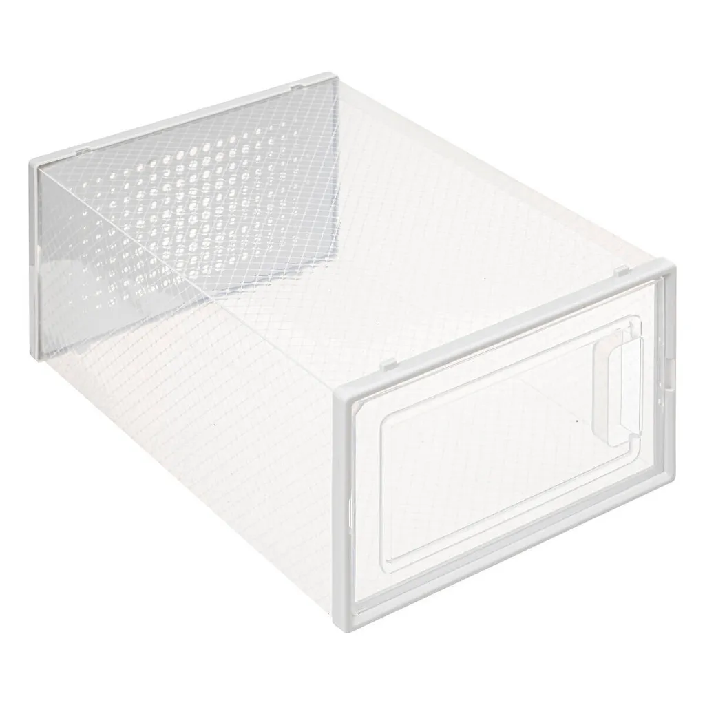 Boîtes à chaussures transparentes STAK - Lot de 4 empilables (35x25cm)