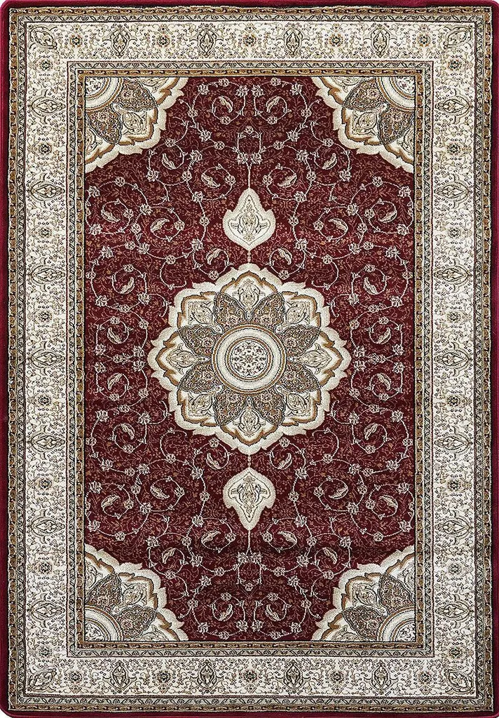 Tapis oriental 200x300 CAMBRIA 1 rouge anti-tache et résistant à l'usure